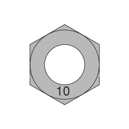 Hex Nut, M36-4.00, Steel, Class 10, Plain, 29 Mm Ht, 5 PK